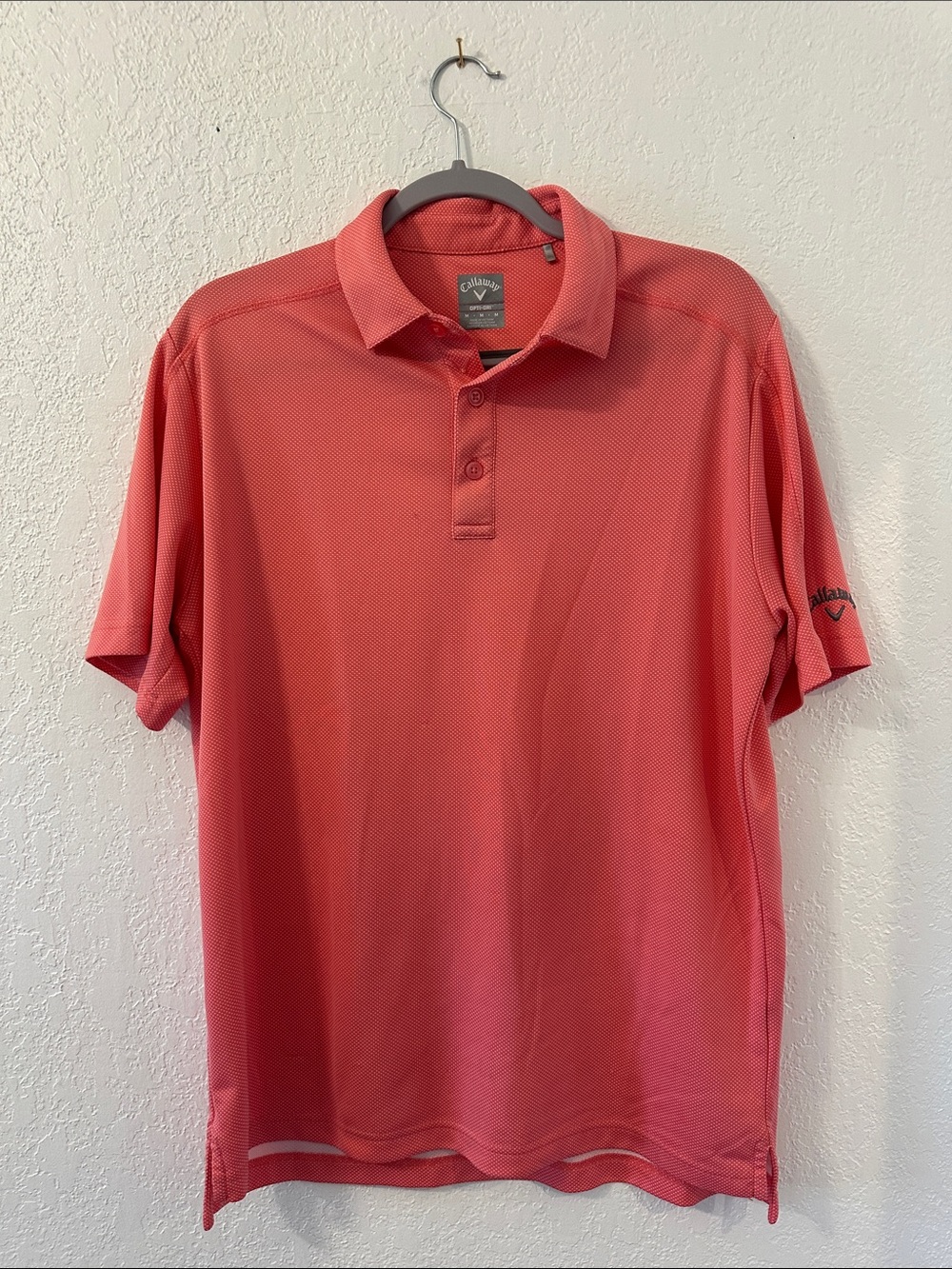 Callaway Men's Coral Pink Performance Polo